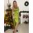 Šaty spoločenské dlhé elegantné na ramienka satén dámske (S/M ONE SIZE) TALIANSKA MÓDA IMPSH236357A/DU -   zelená smaragdová -   S/M/L