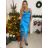 Šaty spoločenské dlhé elegantné na ramienka satén dámske (S/M ONE SIZE) TALIANSKA MÓDA IMPSH236357A/DU -   zelená smaragdová -   S/M/L