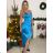 Šaty spoločenské dlhé elegantné na ramienka satén dámske (S/M ONE SIZE) TALIANSKA MÓDA IMPSH236357A/DU -   zelená smaragdová -   S/M/L