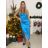 Šaty spoločenské dlhé elegantné na ramienka satén dámske (S/M ONE SIZE) TALIANSKA MÓDA IMPSH236357A/DU -   zelená smaragdová -   S/M/L