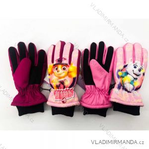 Rukavice lyžiarske prstové paw patrol detské dívčí (3-8 rokov) SETINO PAW-A-GLOVES-241