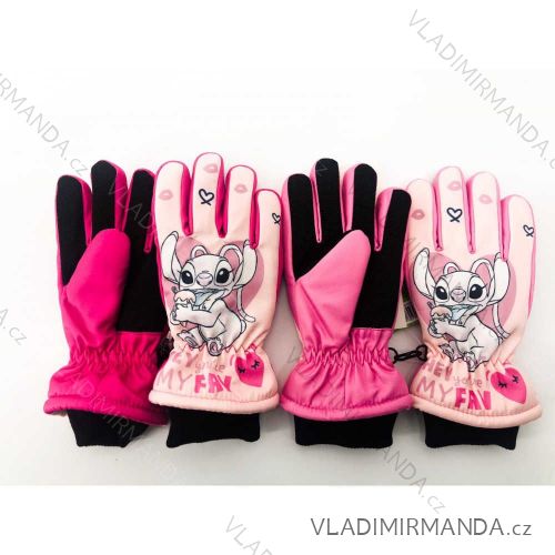 Rukavice lyžiarske prstové lilo detské dievčenské (3-8 rokov) SETINO LILO-A-GLOVES-253