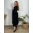 Šaty elegantní společenské 3/4 rukáv dámske nadrozmer (50/52/54 ONE SIZE) TALIANSKA MÓDA IMSM2439415
