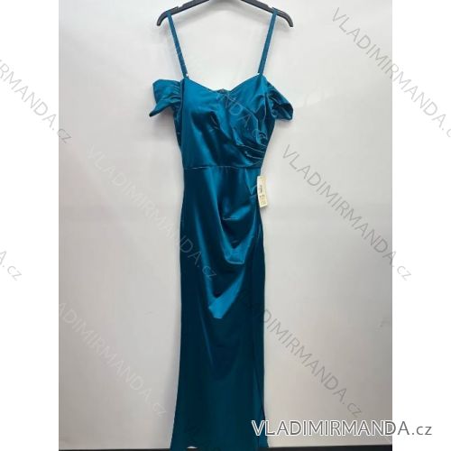 Šaty elegantné spoločenské plesové carmen na ramienka dámske (S/M/L ONE SIZE) TALIANSKA MÓDA IMPSH246642 červená S/M/L