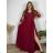 Šaty společenské elegantní krajkové s 3/4 rukávem dámské (2XL-5XL) ITALSKá MODA IMS259028/DUR 4XL tmavo modrá