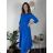 Šaty dlhé elegantné s opaskom 3/4 dlhý rukáv dámske (S/M/L ONE SIZE) TALIANSKA MÓDA IM425008