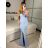 Šaty dlhé elegantný carmen bez rukávov dámske (S/M ONE SIZE) TALIANSKA MÓDA IMPBB232L8831/DUR -   tyrkysová -   S/M/L