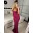 Šaty dlhé elegantný carmen bez rukávov dámske (S/M ONE SIZE) TALIANSKA MÓDA IMPBB232L8831/DUR -   tyrkysová -   S/M/L