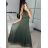 Šaty spoločenské elegantné letné bez rukávov dámske (S/M ONE SIZE) TALIANSKA MÓDA IMPSH223590/DUR žlutá S/M
