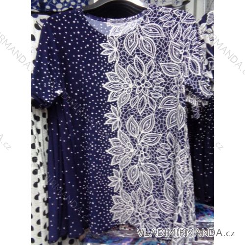 Tričko krátky rukáv dámske nadrozmerné (48-54) OSLIL polski moda PM117021
