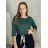 Tričko  3/4 rukáv dámská (S/M/L ONE SIZE) ITALSKÁ MÓDA IMC25KRISTA/DR S/M/L tmavo modrá
