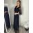 Šaty spoločenské elegantné 3/4 rukáv dámske (S/M/L ONE SIZE) TALIANSKA MODA IMS25KRISTA/DR S/M/L tmavo smaragdová