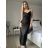 Šaty dlouhé elegantní společenské třpytivé na ramínka dámské (S/M/L ONE SIZE) ITALSKÁ MÓDA IMPSH2593328 čierna S/M/L
