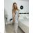 Šaty dlhé elegantné spoločenské flitrové na ramienka dámske (S/M/L ONE SIZE) TALIANSKA MÓDA IMPSH2583785