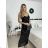 Šaty dlhé elegantné spoločenské flitrové na ramienka dámske (S/M/L ONE SIZE) TALIANSKA MÓDA IMPSH2583785 béžová S/M/L