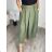 Sukňa dlhá dámska (S/M ONE SIZE) TALIANSKA MÓDA IMC25LEONA/DR S / M zelená khaki