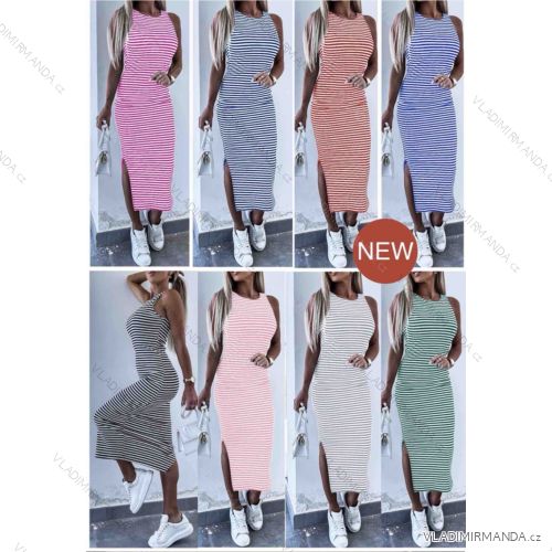 Šaty voľnočasové bez rukávov dámske (S/M/L ONE SIZE) TALIANSKA MÓDA IMWB25204