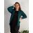 Sako elegantný dlhý rukáv dámske nadrozmer (48/50/52 ONE SIZE) TALIANSKA MÓDA IMD25513/DUR 48/50 červená