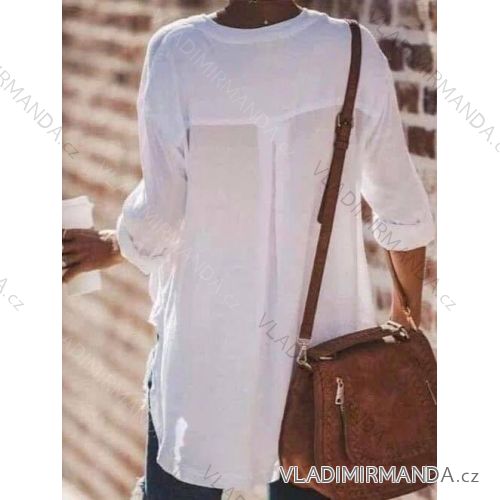 Tunika oversize košilová dlouhý rukáv dámské (S/M/L/XL ONE SIZE) ITALSKÁ MÓDA IMD22512