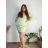 Šaty krátke oversize 3/4 dlhý rukáv dámske (M/L/XL ONE SIZE) TALIANSKA MÓDA IMD25009