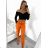Nohavice strečové dámske (S/M/L ONE SIZE) TALIANSKA MÓDA IM525STELA