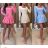 Šaty krátke dlhý rukáv dámske (XS/S/M ONE SIZE) TALIANSKA MÓDA IMWGB25254