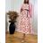 Šaty letní květinové s páskem bez rukávu dámské nadrozměr (S/M/L ONE SIZE) ITALSKÁ MÓDA IMWGB25225/DUR biela S/M/L