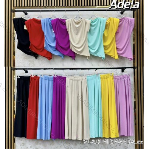 Súprava tunika krátky rukáv a nohavice dlhé dámske (S/M/L ONE SIZE) TALIANSKA MÓDA IMWBA25308