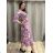 Šaty letné elegantný dlhý rukáv dámske (S/M ONE SIZE) TALIANSKA MÓDA IMD23114