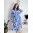 Šaty letné elegantný dlhý rukáv dámske (S/M ONE SIZE) TALIANSKA MÓDA IMD23114