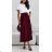 Sukňa dlhá elegantná s opaskom dámska (XS/S/M ONE SIZE) TALIANSKA MÓDA IMD25070