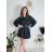 Šaty krátke mikinové dlhý rukáv dámske oversize (M/L/XL ONE SIZE) TALIANSKA MÓDA IMD25PEGY/DUR tmavě béžová M/L