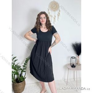 Šaty krtké letné krátky rukáv dámske (S/M/L ONE SIZE) TALIANSKA MÓDA IM425MARIA-L