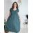 Šaty krtké letné krátky rukáv dámske (S/M/L ONE SIZE) TALIANSKA MÓDA IM425MARIA-L