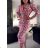Šaty dlhé kvetované dlhý rukáv dámske (XS/S/M ONE SIZE) TALIANSKA MÓDA IMWHP25443