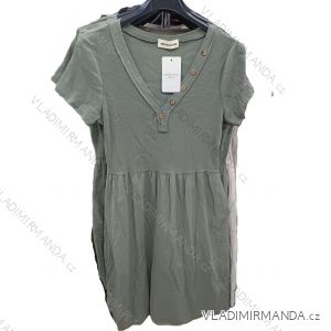 Šaty krátke letné krátky rukáv dámske (S/M/L ONE SIZE) TALIANSKA MÓDA IMSM25014