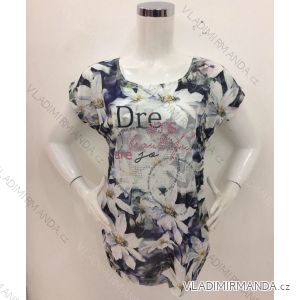 Tričko krátky rukáv dámske (m-2xl) TURECKO moda TM17014
