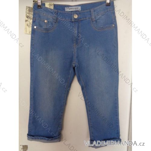 Rifle 3/4 krátke dámske (38-48) SMILING JEANS W286
