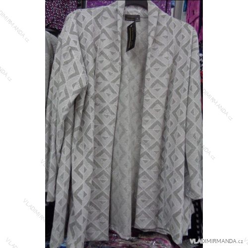 Cardigan dlhý rukáv dámsky nadrozmerné (xl-3XL) OSLIL polski moda PM117038
