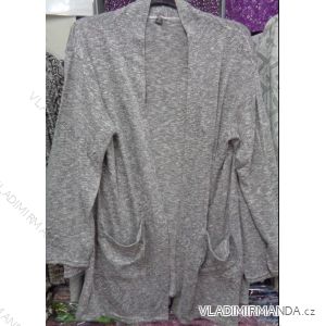 Cardigan dlhý rukáv dámsky nadrozmerné (xl-3XL) OSLIL polski moda PM117041
