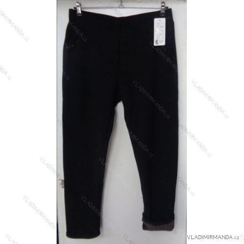 Nohavice elast zateplené kožúšok dámske nadrozmerné (2xl-6XL) SMILING JEANS JA-36
