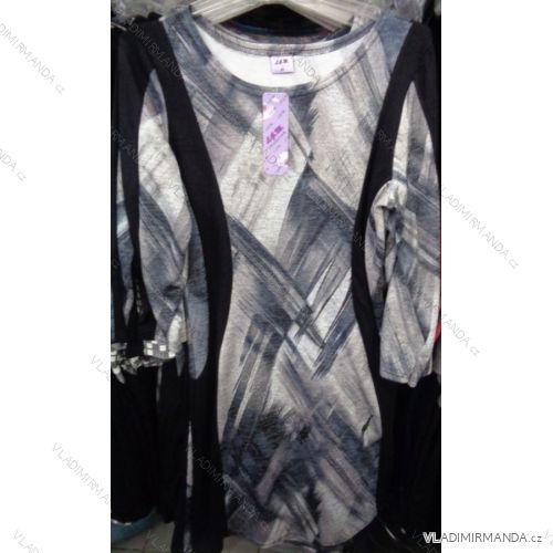 Šaty teplejšie dlhý rukáv dámska nadrozmerná (l-3XL) LGM POĽSKO LGM17005
