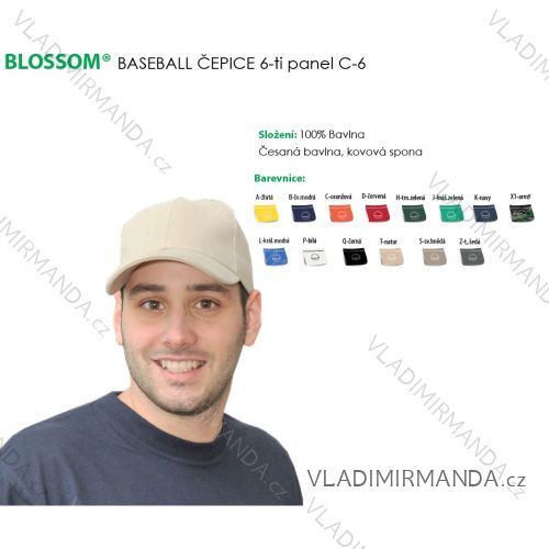 Baseball Čiapka pánska a dorast (one size) BLOSSOM blo- C6
