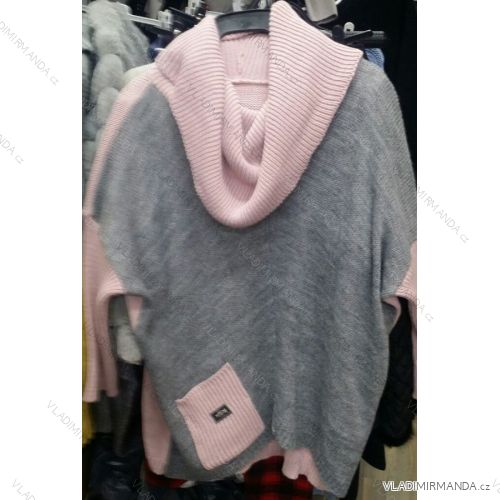 Sveter-rolák dlhý dámsky (l-2xl) Poľsko MODA GR17061
