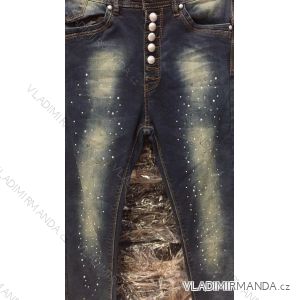 Rifle dámske s perličkami (xs-xl) JEANS 9102004
