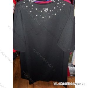 Tunika krátky rukáv s perličkami dámska nadrozmerná (xl-3XL) TALIANSKÁ MÓDA IM9188006
