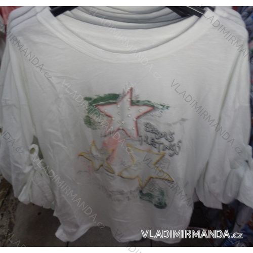 Tričko 3 / 4.dlouhý rukáv dámske s perličkami (uni sl) Talianska MODA IM718056
