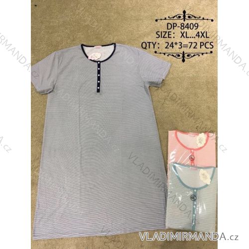 Košeľa nočná krátky rukáv nadrozmerná dámska (xl-5XL) VALERIE DREAM DP-8409