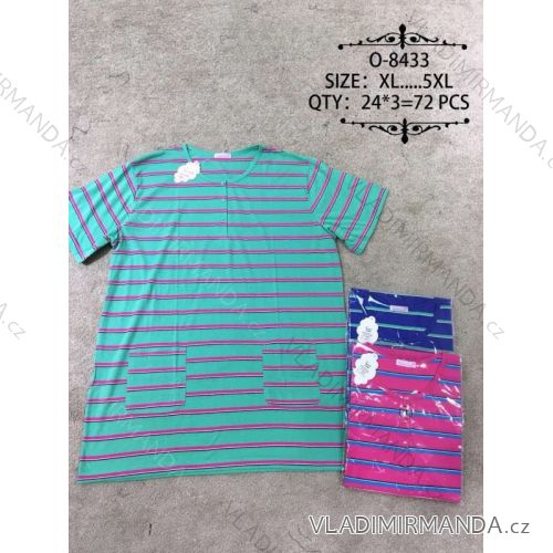 Tričko krátky rukáv dámske nadrozmerné (xl-5XL) VALERIE DREAM O-8433
