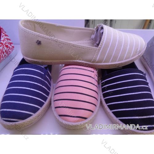 Espadrilky dámske prúžok (36-41) OBUV OBB18B744-1
